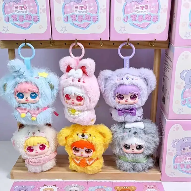 

Sanmi Rabbit'S Little Treasure Hand In Hand Series Trendy Blind Box Ornament Handmade Gift Play Doll For Collectors
