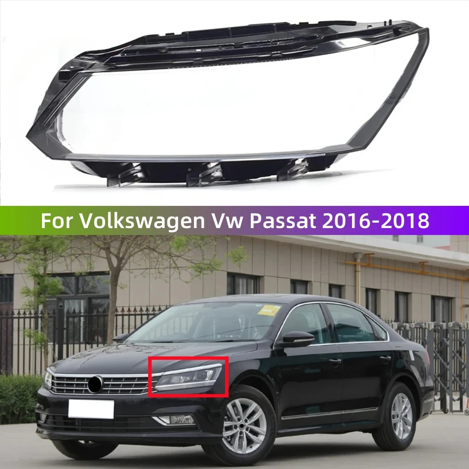 

Для Volkswagen Vw Passat 2016 2017 2018, автомобильные аксессуары, прозрачный материал ПК, фары, линзы лампы
