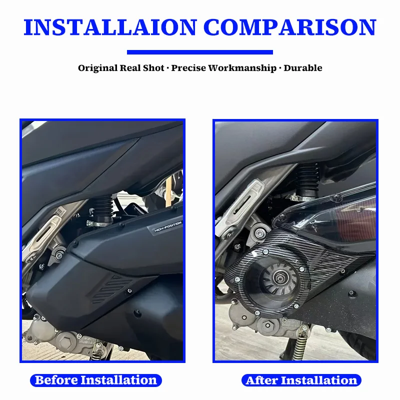 NEW 150X 150V Motorcycle Accessory Pulley Cover Clear Window Clutch Case Protector For ZONTES 125X 125V 150X 150V 175X 175V 2026