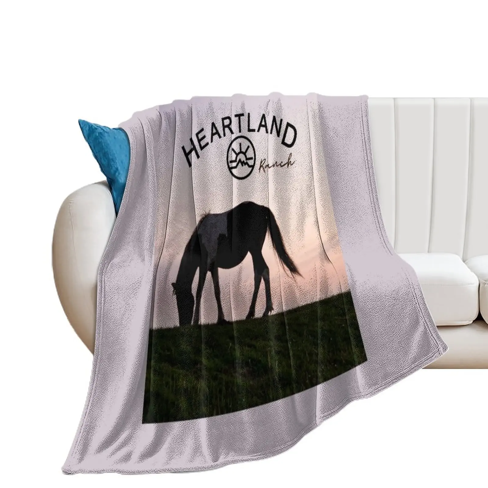 Heartland Ranch , Heartland Horse Throw Blanket manga halloween Beach Blankets