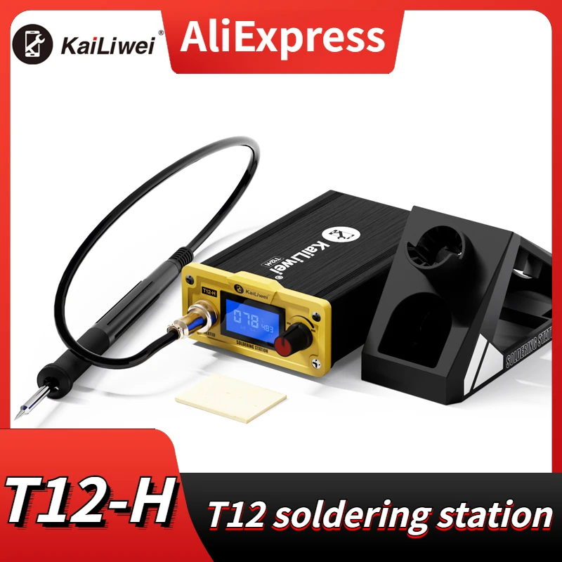 

Kailiwei T12-H Soldering Station T12 Intelligent Welding Table Digital Display Automatic Dormancy BGA Rework Tools