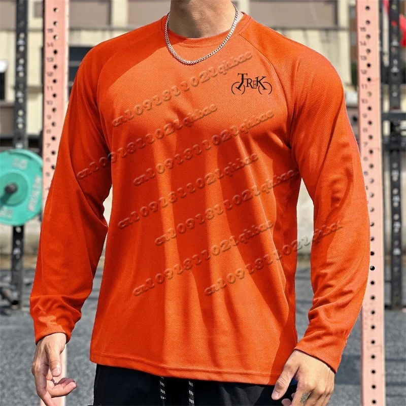 

Men's Autumn T-shirt, Fashionable and Suitable for Outdoor Fitness and Running, Breathable and Quick Drying Casual Long Sleeves