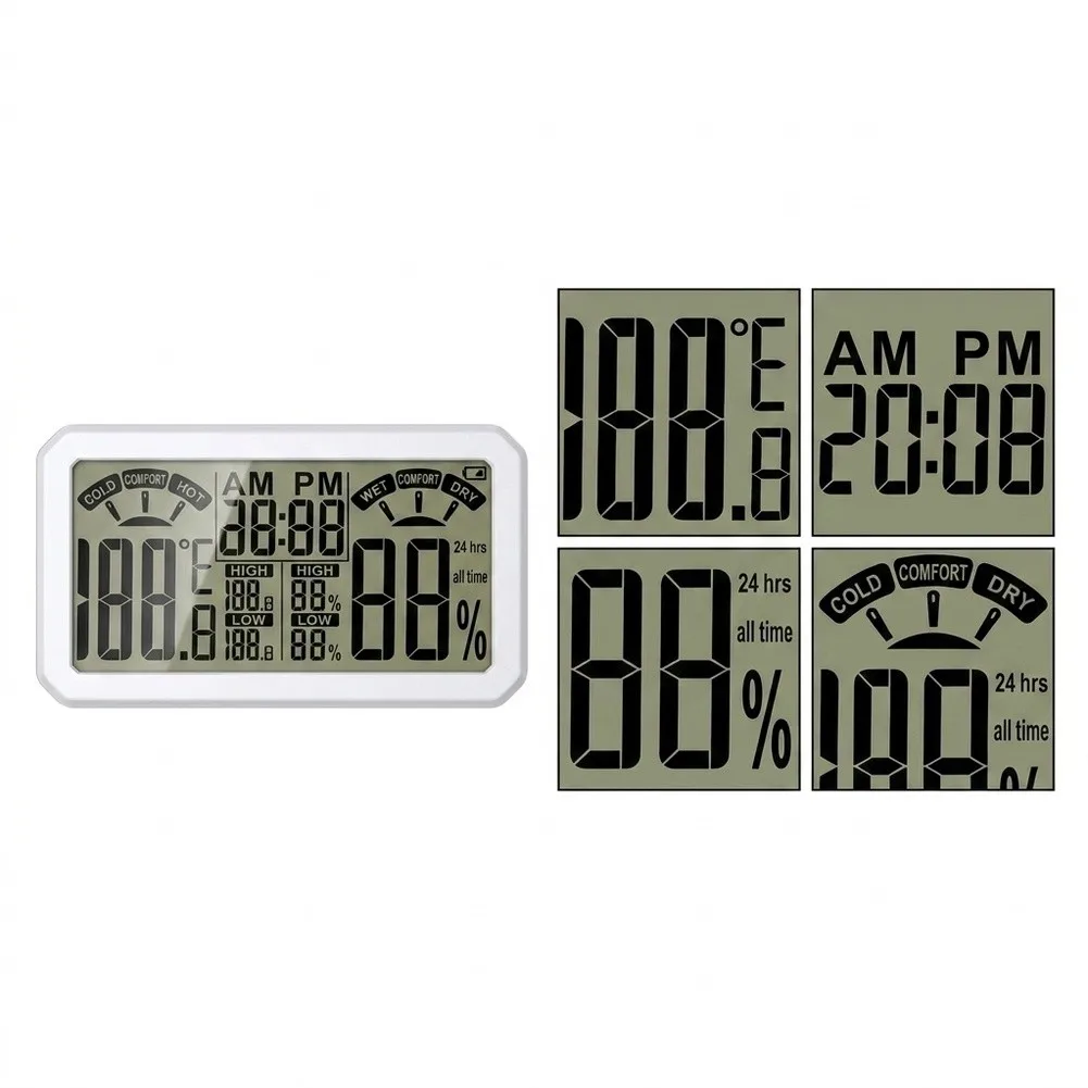 Large Display Climate Meter Digital Thermometer Hygrometer For Daily Climate Management Accurate Real-time Data Tracking