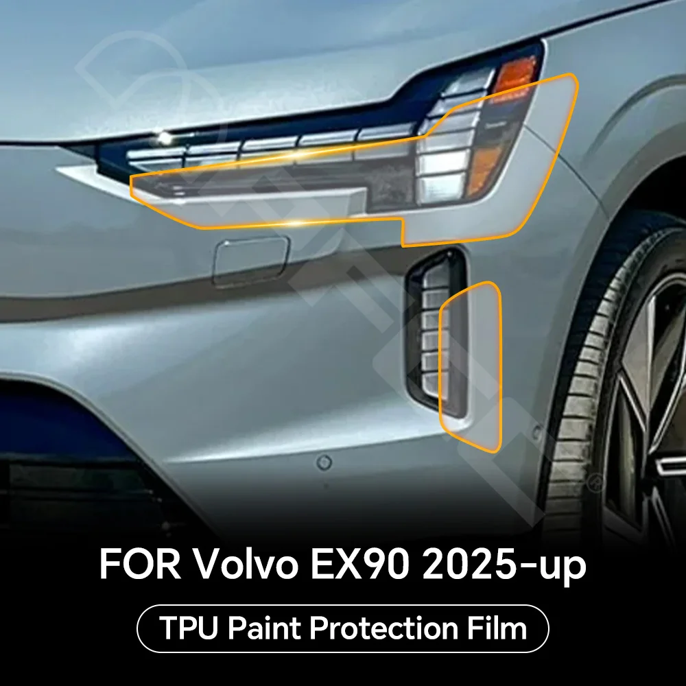 

Car Headlight Rearview Film B C Pillar TPU Protection Film For Volvo EX90 2025 Pre-cut PPF Clear Bra Anti-scratch Resistant Kit