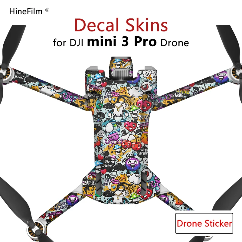 

Hinefilm Skin for Mini 3 PRO Drone Stickers Cover Skin For Dji Mini3 Pro Skin Decal Coat Wrap Sticker