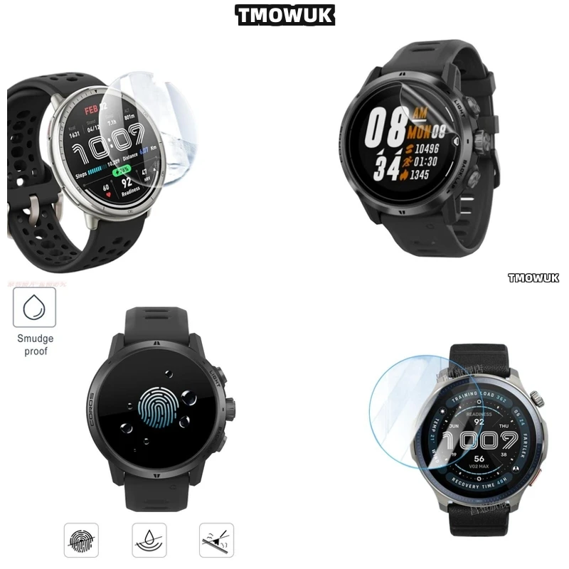 

For Amazfit Balance 2 Balance2 Anti-Fingerprint Tempered Glass Film
