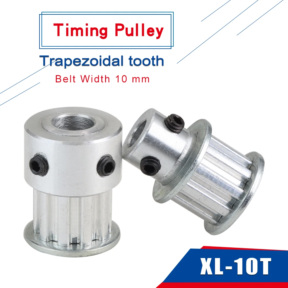 XL 10T Timing Pulley Bore 4/5/6/6.35 mm Teeth Pitch 5.08 mm Aluminum Pulley Wheel Teeth Width 11 mm For 10 mm XL Timing Belt