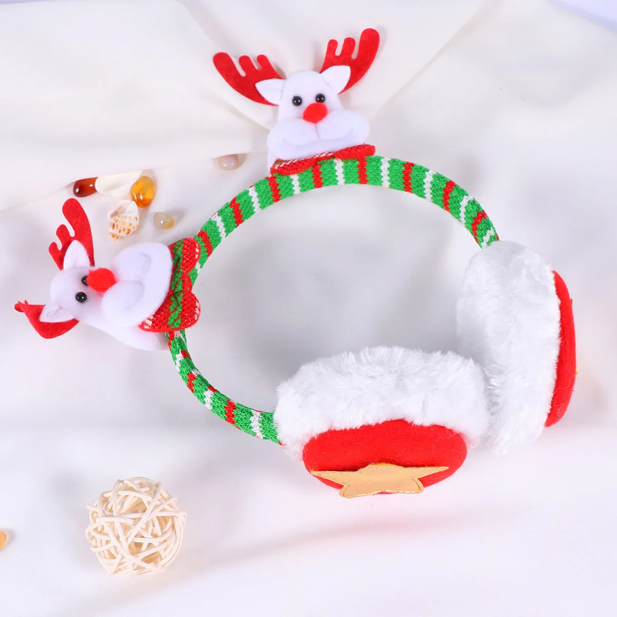 

Christmas Headband Adorable Design Ear Muffs Warmers Aldult Suitable for Kids Cute Gift