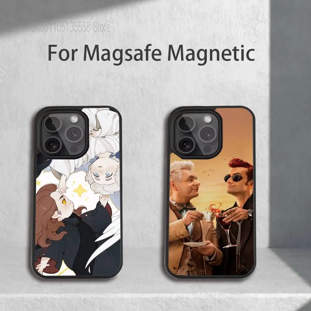 

Good O-Omens-S Cute Phone Case For iPhone 17,16,15,14,13,12,11,Pro,Max,Plus,Mini,SE4,E Magnetic Magsafe Wireless Charging