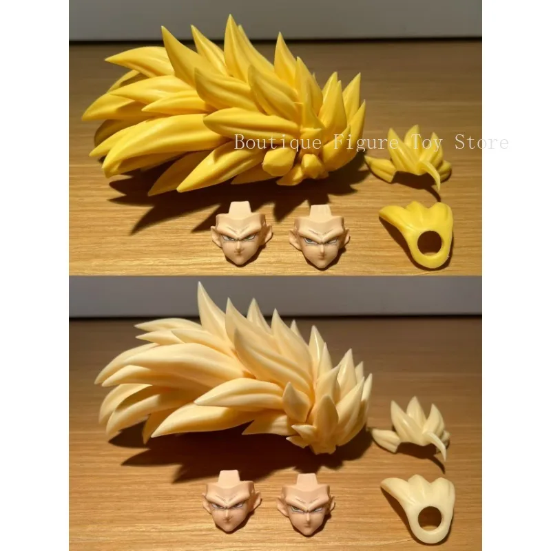 

Выполненный на заказ Jesse Dragon Ball SHF Super Saiya SSJ3 Lightning Marbles Son Goku Heads Комплект аксессуаров Аниме Фигурки Игрушки