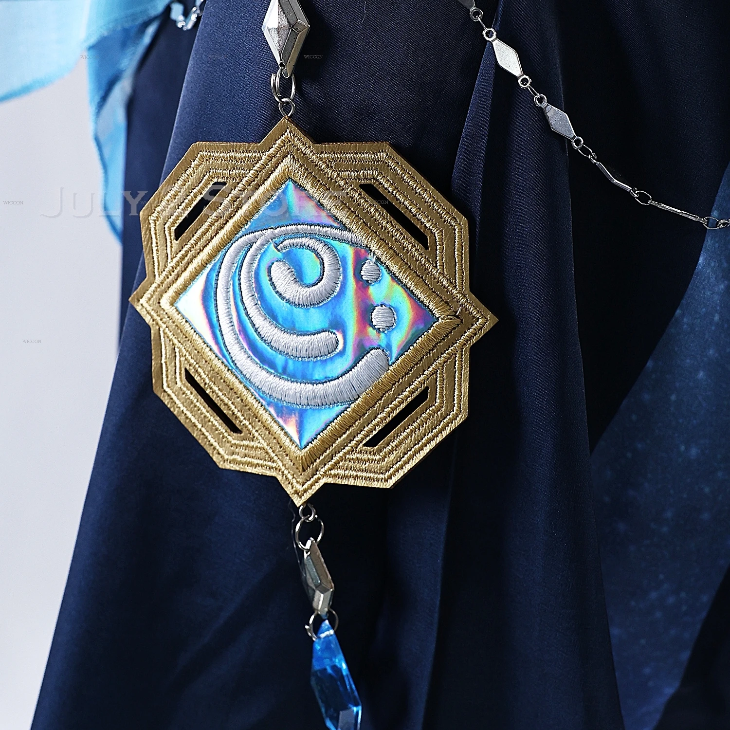 جينشين إمباكت ييلان كوسبلاي مأدبة هادئة زي شعر مستعار لعبة كوس الهالوين حفلة نسائية بدلة تنكرية ملابس شعر مستعار