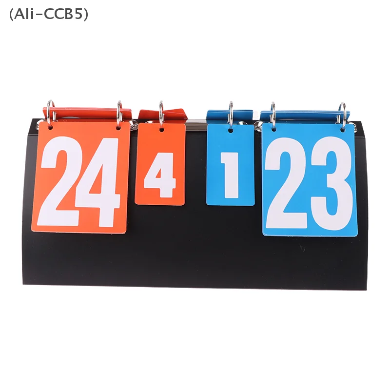 Desktop Scoreboard 6-Digit Scorekeeper Portable Sports Competition Score Indicator for Basketball Table Tennis