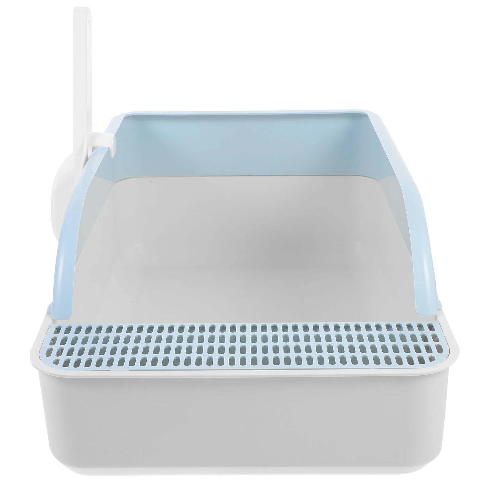 

Litter Box Large Entry Low Spill Proof Sturdy Odor Control Pet Toilet For Home Kitten Puppy Litter Container Open Type