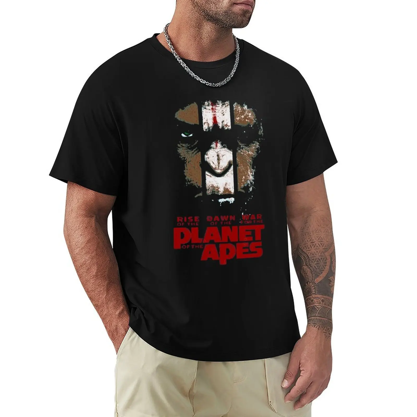 Planet of the Apes Trilogy T-Shirt Christmas Theme Tee Top