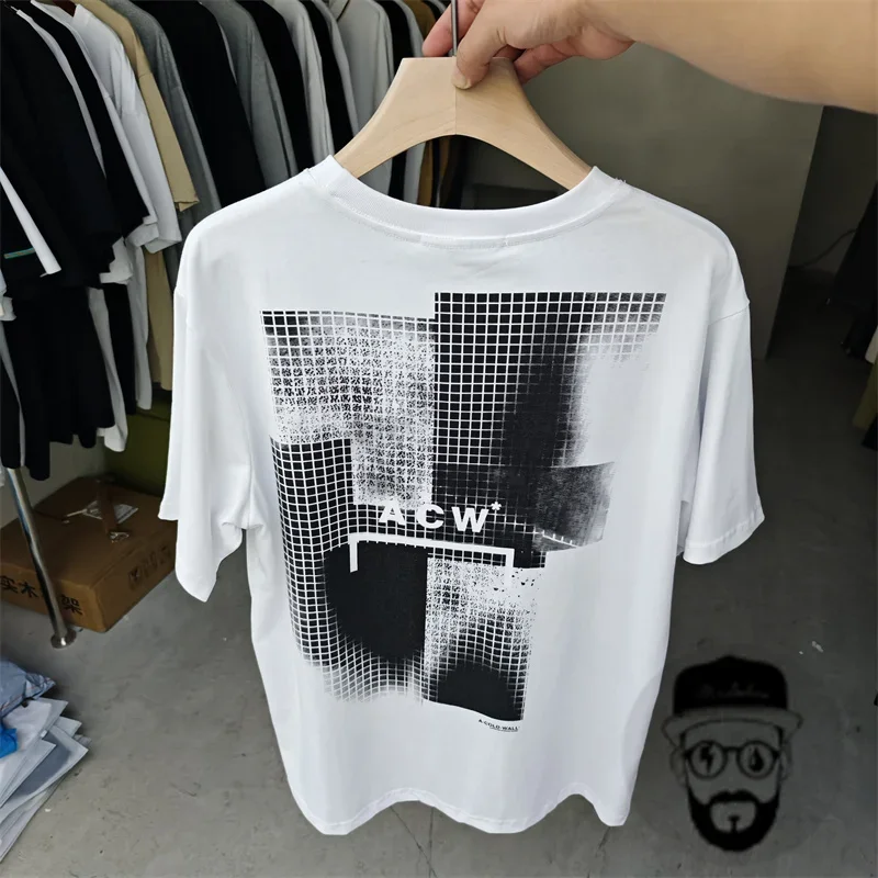 cotton A-COLD WALL * T-shirt for men and women loose fitting ACW Tee Tops graphic t shirts