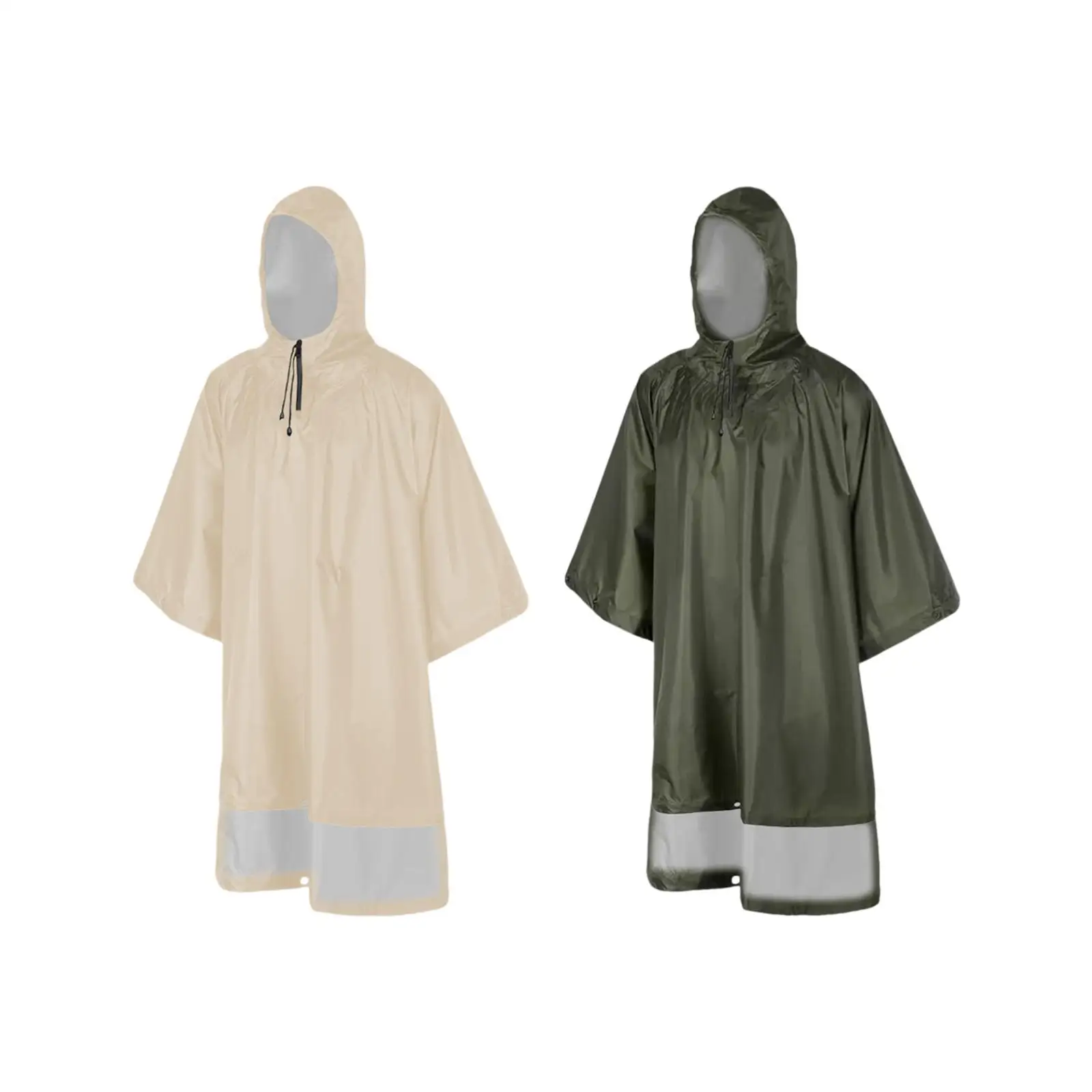 3 in 1 Hooded Rain Poncho Adults Rain Coat for Sporting Event Outdoor Riding