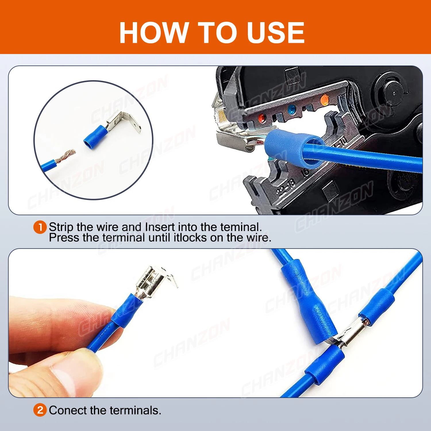 70PCS 6,3 Mm Piggy Back Splice Crimp Draht Anschlüsse Kit Kabel Trennen Wirefy Elektrische Solderless Piggyback Terminal 22-10AWG – Detail 4