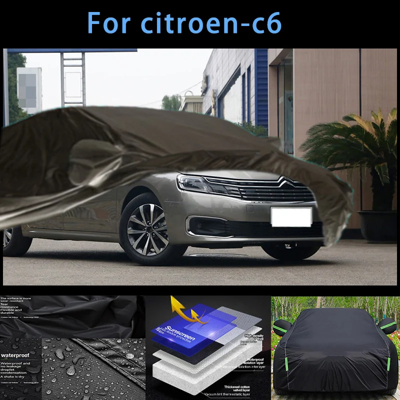 

For citroen-c6 Outdoor Protection Full Car Covers Snow Cover Sunshade Waterproof Dustproof Exterior Car accessories