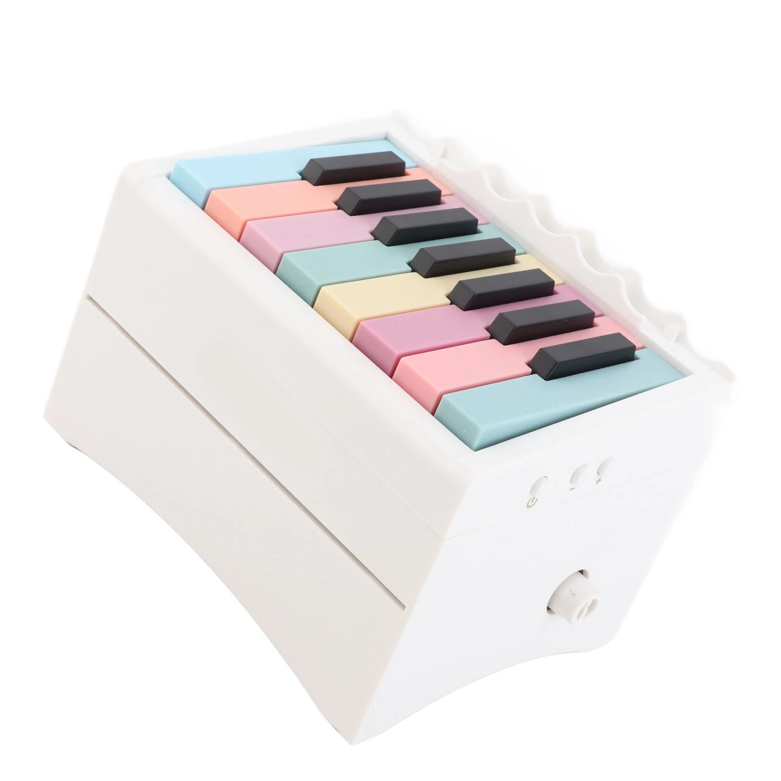 ZK30 Calendario pianoforte USB ricaricabile pianoforte giocabile 52 carte calendario settimanale con spartiti bianche