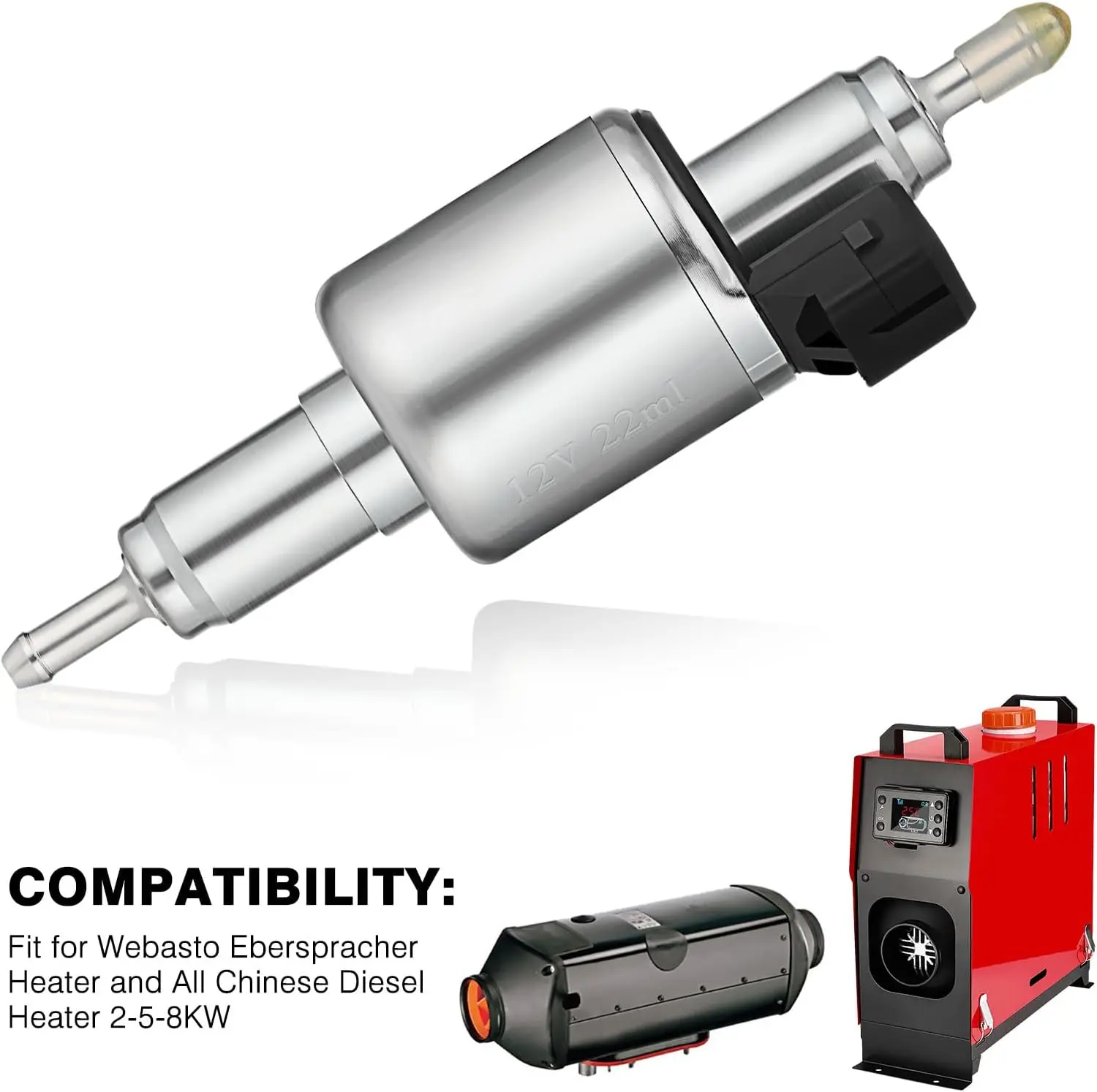 Car Diesel Heater Oil Fuel Pump 12V 22ML2KW 5KW 8KW Air Diesel Parking Heater Pump Accessories  Electric Fuel Pump Kit