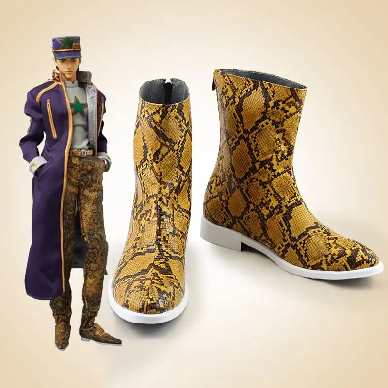 Anime JOJO JoJo's Bizarre Adventure 6 Stone Ocean Kujo Jotaro Jotaro Kujo Cosplay Shoes Custom Made Any Size Women Men Boots