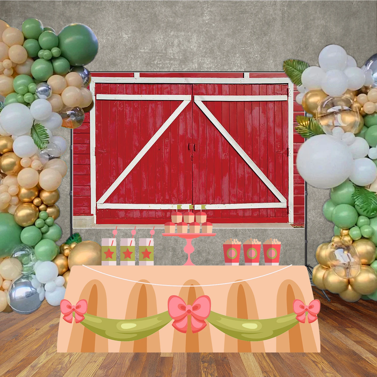 MOON.QG almacén granero granja cumpleaños fondo fotografía campo de heno molino de viento telón de fondo Baby Shower niños estudio Photocalls