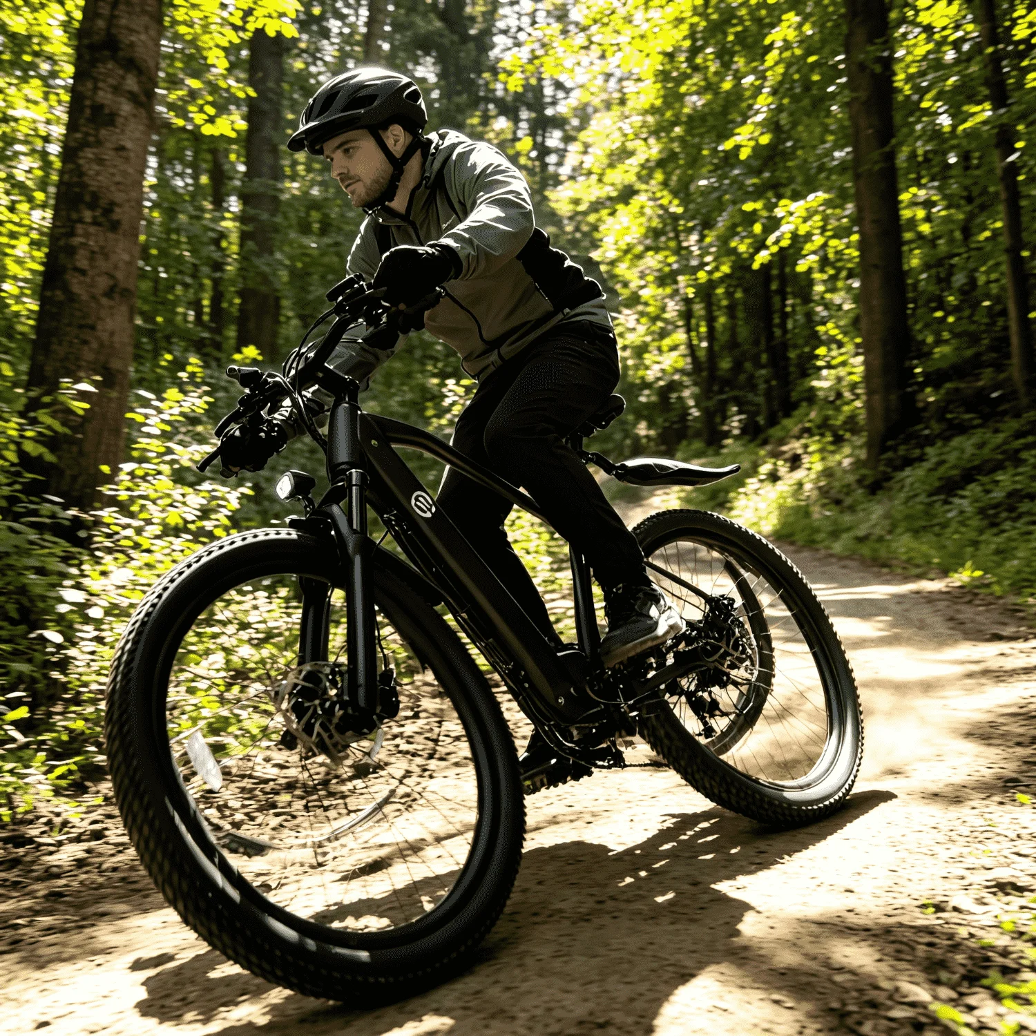 Vacation touring ebike 48V 500W Shimano TX30 thumb shifter local delivery 24hr customer service folding long range 7-speed gear front dual suspension color LCD display suitable for long rides