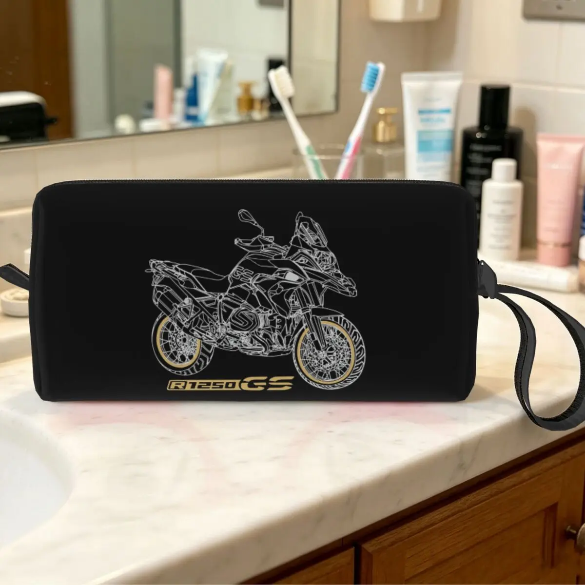 GS 1250 R 1250 Adventure Motorcycle Makeup Bag Cosmetic Organizer Toiletry Cosmetic Bag for Women Beauty Travel Pencil Case