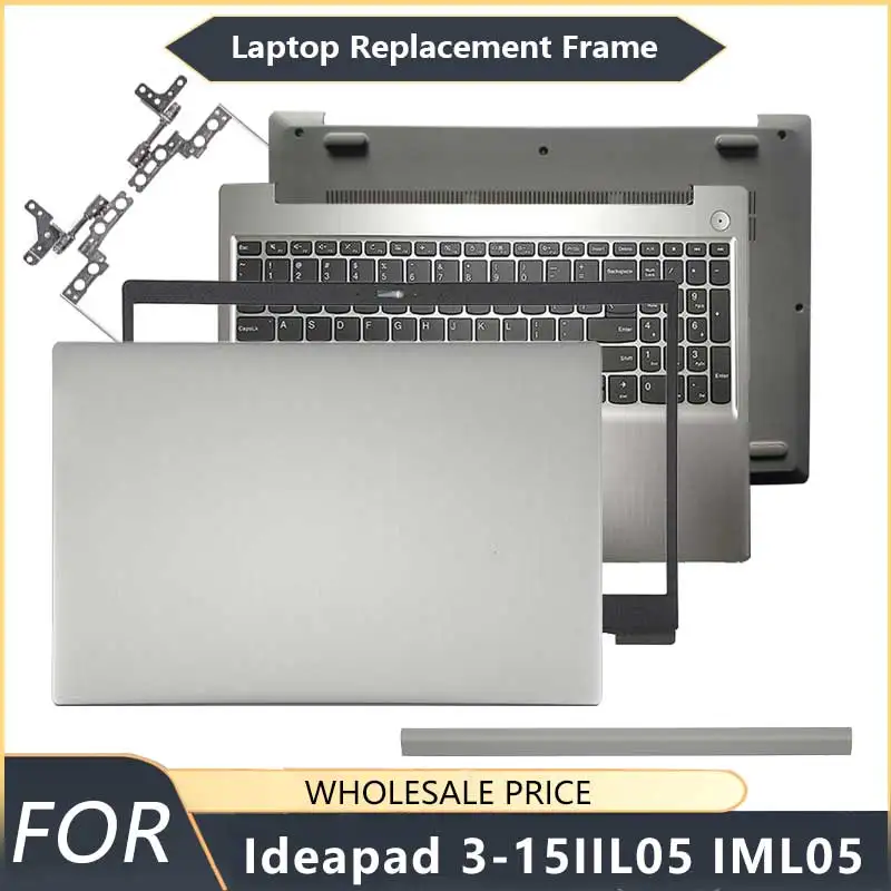 

NEW For Ideapad 3-15IIL05 IML05 ARE05 15S 2020 Black Laptop LCD Back Cover Front Bezel Palmrest Bottom Case keyboard hinge