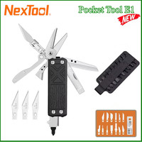 NexTool Pocket Multitool E1 10 in 1 EDC Multi Functional Tools Replaceable Carving Knife Folding Scissors Screwdriver Scraper