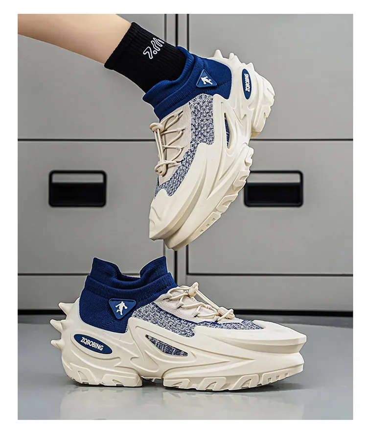 2026 Frühling und Sommer Neuer Stil Alltagstaugliche Personalisierte Herrenschuhe 39-45 Große Größen Dickbesohlte Modische Freizeitschuhe Vielseitige Sportschuhe – Detail 23