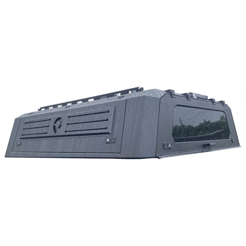 High Quality 2025 TONGFA Custom Size Aluminum Alloy Pickup Truck Canopy With Lock & Gas Strut Rod