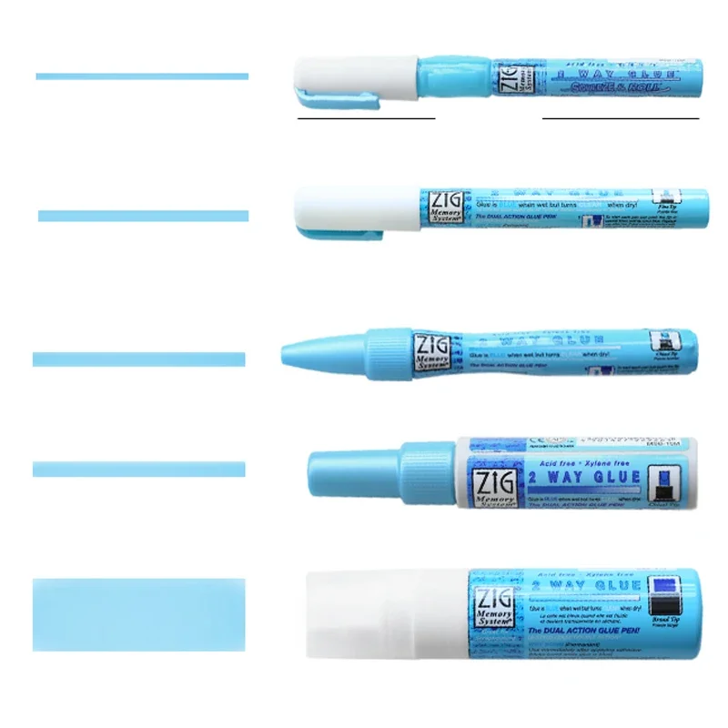 1pc JAPAN Kuretake ZIG Environmental Protection Coloured Glue DIY Tools Glue Pens School Supplies