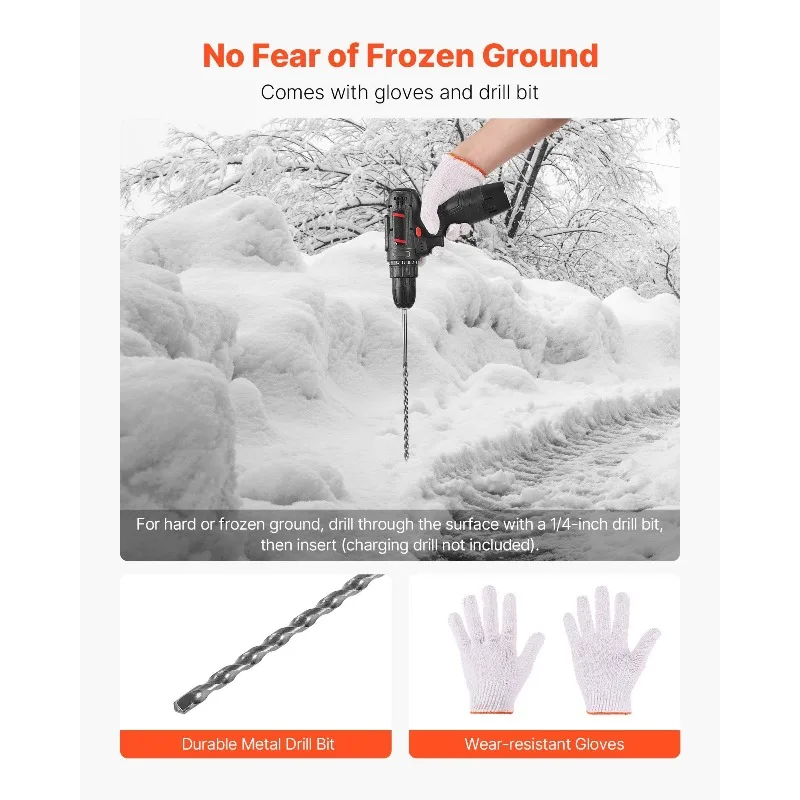 200 قطعة علامات درب عاكسة 1/4 بوصة ضياء 48 في عاكسات أوتاد الثلج برتقالية