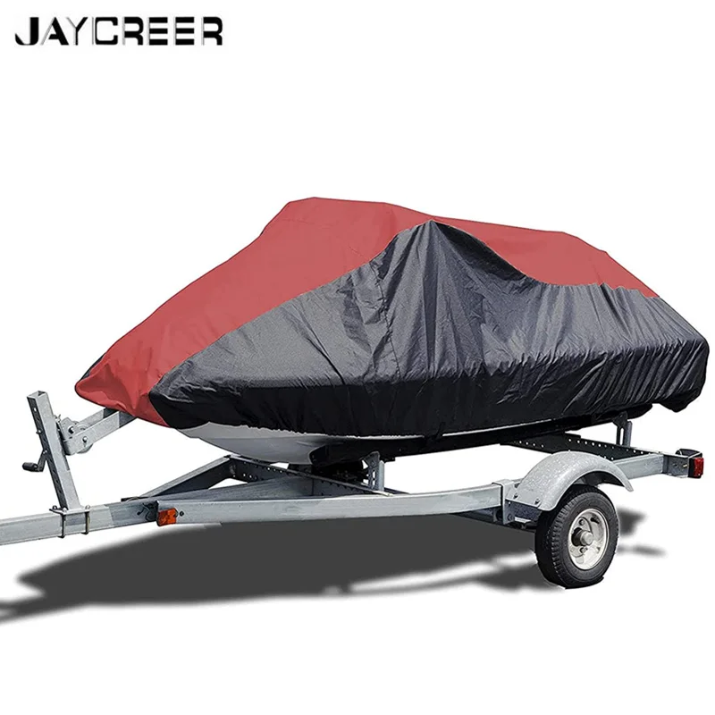 JayCreer 600D Sea-Doo Wheather Cover ,Black Red Color