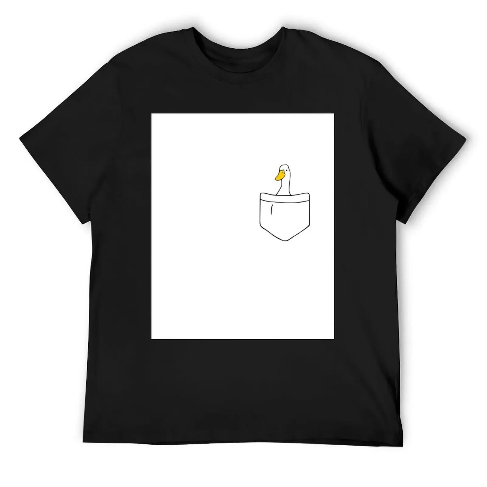 

Pocket Duck T-Shirt customs design your own tshirts personalised cheap stuff mens plain t shirts