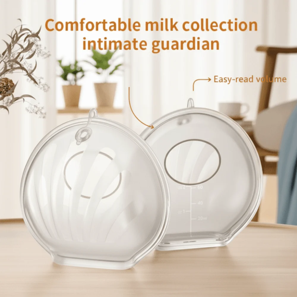 جهاز تجميع حليب الثدي من السيليكون الناعم، جهاز حلب يمكن ارتداؤه ومضاد للتسرب، واقيات ثدي قابلة لإعادة الاستخدام وقابلة لإعادة الاستخدام #4