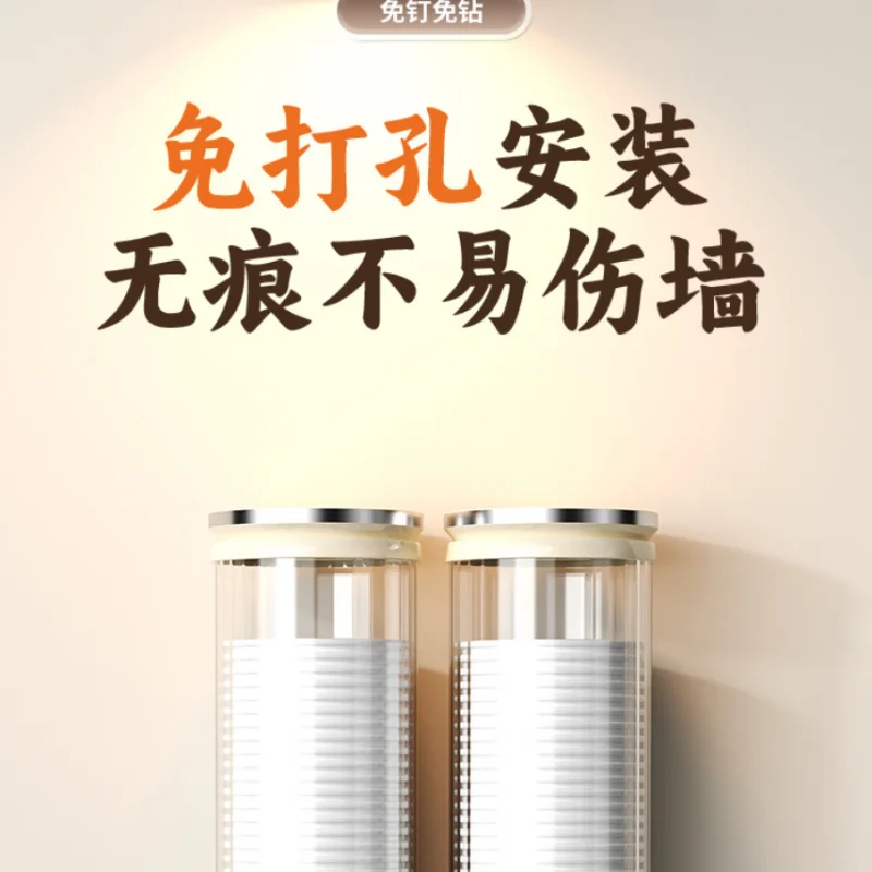Wall-Mounted Cup Dispenser, Advanced Paper Cup Holder for Water Dispenser, Bar Counter Storage Rack for Cups & Glasses image 3