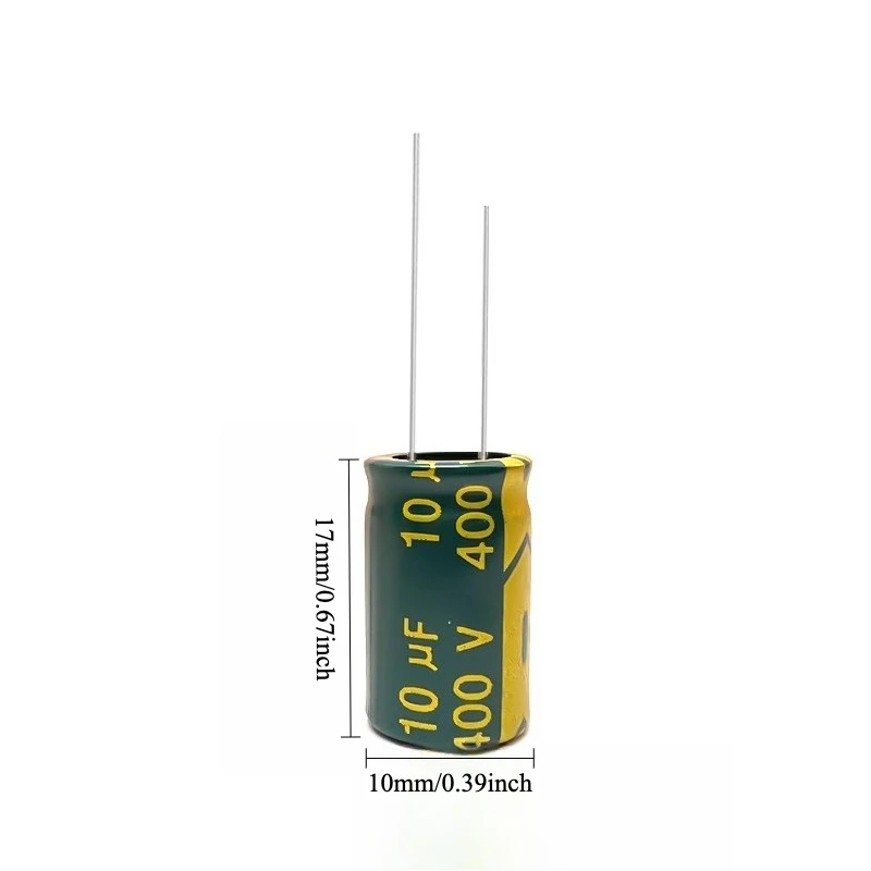 85pcs 400V 10uF Electrolytic Capacitor High Frequency Low ESR Long Life 8x12 10x13 10x17mm for Power Supply