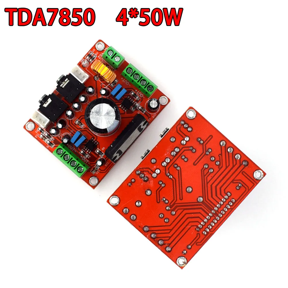 Fever Class TDA7850 Power Amplifier Board 4 Channel Car Power Amplifier Board 4X50W With BA3121 Noise Reduction