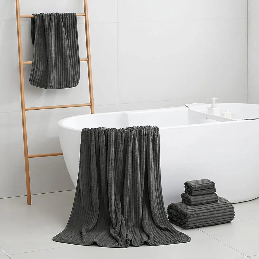 

Extra Large Bath Towel Set of 6 40x80,Oversized Bath Sheet Super Soft Highly Absorbent Microfibers Quick Dry Luxury Shower Towel