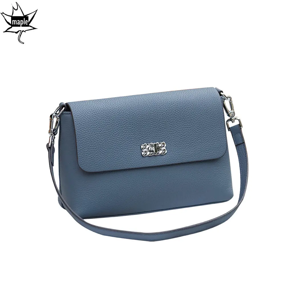 

Casual Style Designer Blue Green Grey Women Crossbody Bag 100% Togo Cow Leather Flap Women's Shoulder Bag Daily Purse Dropship