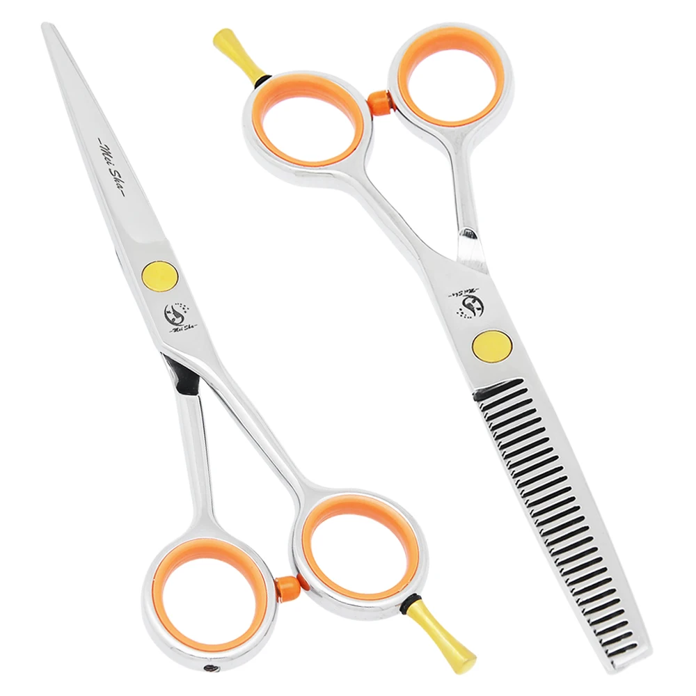 4/5/5.5 Inch Stainless Steel Barber Hair Cutting Scissors Professional Hairdresser's Shears Set Salon Thinning Clippers A0051A