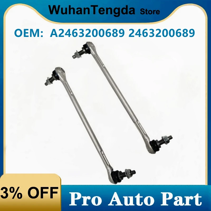 

2Pcs Front Suspension Stabilizer Bar Link 2463200689 for Mercede Benz W246 W117 W156 B200 A200 CLA200 GLA200