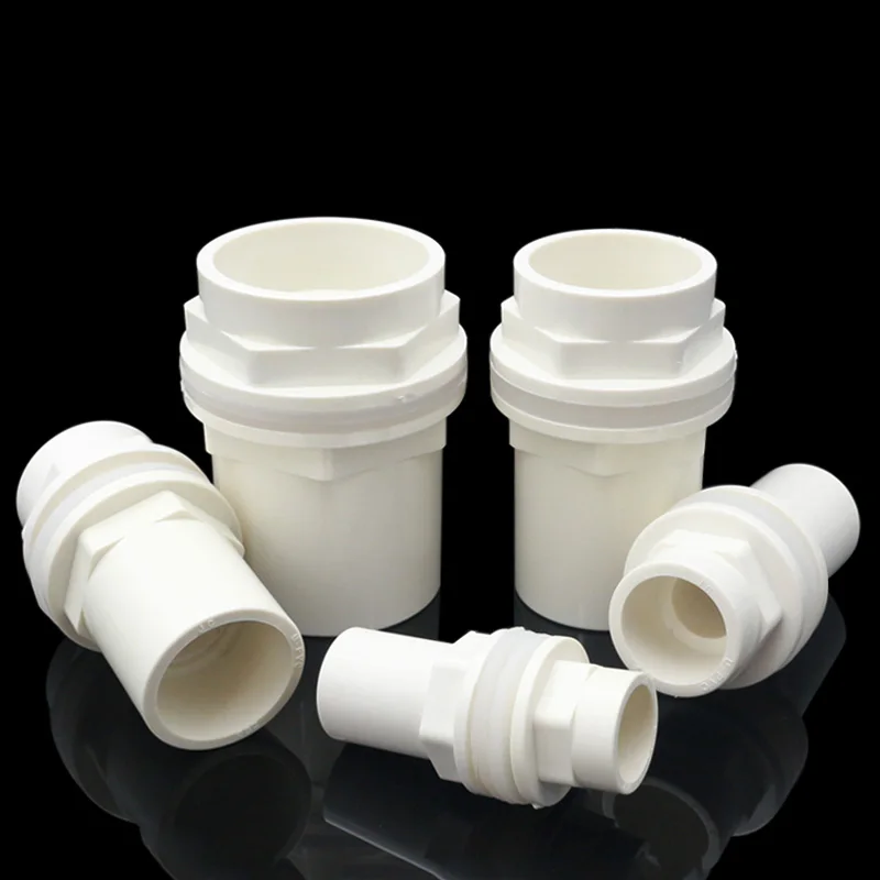 ID 20 to 50mm White Thicken Aquarium Drainage Connector Fish Tank PVC Pipe Drain Joint Garden Home Hydroponic Water Tube Fitting