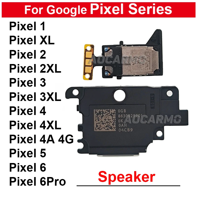 Earpiece Ear Speaker + Bottom Loudspeaker Buzzer Flex Cable For Google Pixel 2 3 4 XL 5 4xl 4A Replacement Parts