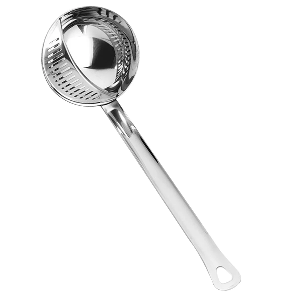 

Stainless Steel Oil Filter Spoon Soup Ladle Hotpot Long H Scoop Strainer Kitchen Gadgets Easy Clean Multi Functional