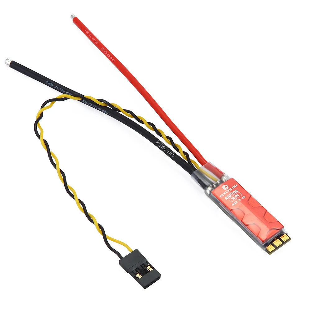 

Flycolor Raptor SLIM 40A 2-4S ESC пластиковый бесщеточный регулятор скорости для BLHeli-S Dshot RC Quadcopter многороторный гоночный дрон