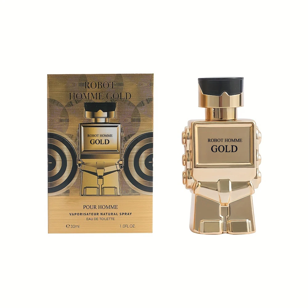 30ML 1.0FL.OZ หุ่นยนต์น้ําหอมสําหรับผู้ชาย,สเปรย์ Eau de Toilette,Spicy Woody Notes,สดและติดทนนาน,น้ําหอมผู้ชาย