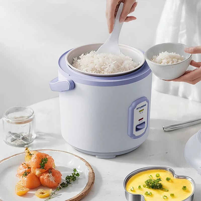 1.2L وعاء طبخ الأرز الصغير المحمولة وعاء الطبخ الكهربائي الغذاء تبخير طباخ غير عصا وعاء 200 واط طباخ متعدد للمنزل مكتب 220 فولت